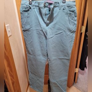 Gloria Vanderbilt Amanda Classic Jeans, Size 18, Teal.